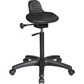 Office Star WorkSmart™ Saddle Seat Stool with Seat Angle Adjustment, Black