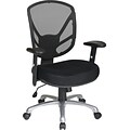 Flash Furniture Vibrant High Density Polymer Computer Task Chair with Tractor Seat, Black