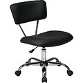 Office Star Avenue Six® Vinyl Vista Task Office Chair, Black