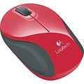 Logitech M187 Wireless Optical Mouse, Red (910-002727)