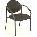 Raynor Eurotech Fabric Dakota Stacker Guest Chair, Charcoal