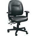 Raynor Eurotech 4 x 4 XLE Leather Multi-Function Task Chair, Black
