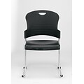 Raynor Eurotech S5000 Plastic Aire Stackable Chair, Black