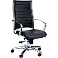 Raynor Eurotech Europa Bonded/Faux Leather High Back Executive Chair; Black