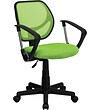 Flash Furniture Fabric Mid-Back Task Chair with Arm, Green