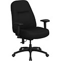 Belnick HERCULES™ Fabric Office Chair with Height Adjustable Arms and Extra Wide Seat, Black