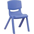 Belnick Plastic Stackable School Chair with 12 Seat Height, Blue