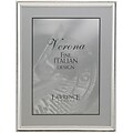 Polished Silver Plate 5x7 Picture Frame - Bead Border Design