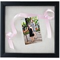 8x8 Black Shadow Box Frame - Linen Inner Display Board