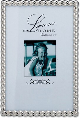 710046 Silver Metal Rope 4x6 Picture Frame