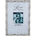 710146 Silver Metal Bamboo 4x6 Picture Frame