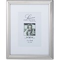 710380 Tailored Metal Silver 8x10 Matted for 5x7 Picture Frame