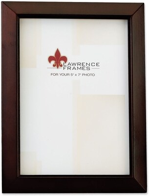 Lawrence Frames 5 x 7 Wooden Walnut Brown Picture Frame (725157)