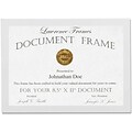Lawrence Frames Gallery Collection 8.5 x 11 Wood Certificate Picture Frame, White (755881)