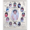 Silver Plated My First Year Picture Frame