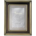 4x6 Brushed Brass Metal Picture Frame - Oil Rubbed Bronze Inner Panel