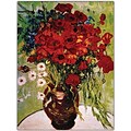 Trademark Global Vincent Van Gogh Daisie & Poppies Canvas Art, 24 x 32
