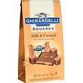 Ghirardelli® Milk & Caramel Chocolate Squares Stand Up Bag, 5.32 oz., 12/Ct