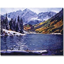 Trademark Global David Lloyd Glover Rocky Mountain Solitude Canvas Art, 24 x 32