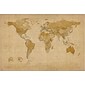 Trademark Global Michael Tompsett "Antique World Map" Canvas Art, 16" x 24"