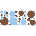 RoomMates® Just Dots Blue/Brown Peel and Stick Wall Decal, 10 x 18