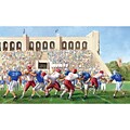RoomMates® Football Stadium Chair Rail Prepasted Wall Mural, 6 ft H x 10 1/2 ft W