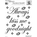 RoomMates® Always Kiss Me Goodnight Quote Peel and Stick Wall Decal, 10 x 13