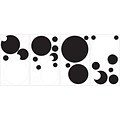 RoomMates® Black and White Chalkboard and Dry Erase Dots Peel and Stick Wall Decal; 18 H x 10 W