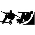 RoomMates® Skaters Chalkboard Peel and Stick Wall Decal; 18 H x 40 W