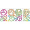 RoomMates® Peace Signs Peel and Stick Wall Decal with Glitter, 10 x 18