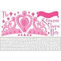 RoomMates® Princess Sleeps Here Peel and Stick Giant Wall Decal with Alphabet, 18 x 40, 9 x 40