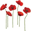 RoomMates® Poppies at Play Peel and Stick Giant Wall Decal, 18 x 40, 9 x 40