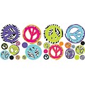 RoomMates® Zebra Print Peace Signs Peel and Stick Wall Decal, 10 x 18