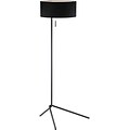 Adesso® 6191-01 Twixt Floor Lamp, 1 x 100 W, Metal With Black Matte