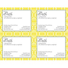 Great Papers® Fresh Slate Damask 4-up Postcards, 80/Pack