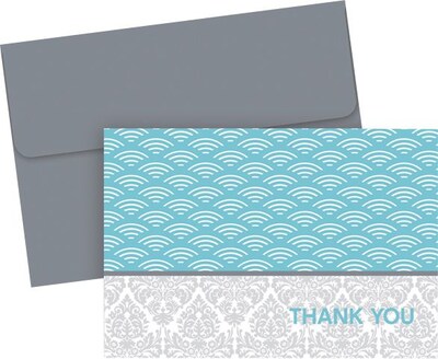 Great Papers® Fresh Slate Scallops Thank You Cards, 20/Pack