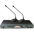 Pyle® PDWM2150 Professional Dual Table Top VHF Wireless Microphone System, 50 Hz - 16 kHz