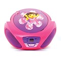 Sakar 56067 Dora The Explorer CD Boombox, Purple/Pink/Red