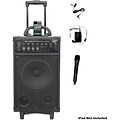 Pyle® PWMA890UI Dual Channel Wireless Rechargeable Portable PA System, 500 W (93576914M)