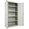 Alera® Steel Storage Cabinet, Assembled, 72Hx36Wx18D, Light Gray