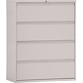 Alera® Lateral File Cabinets, 4-Drawer, 42, Light Grey