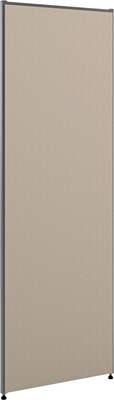 HON Verse Panel, 24W x 72H, Light Gray Finish, Gray Fabric (BSXP7224GYGY)