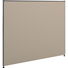 HON Verse Panel, 48W x 42H, Light Gray Finish, Gray Fabric (BSXP4248GYGY)