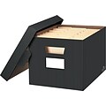 Bankers Box Stor/File Medium-Duty FastFold File Storage Boxes, Lift-Off Lid, Letter/Legal Size, Pins