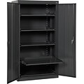 Sandusky 66H Pull-Out Tray Steel Storage Cabinet with 5 Shelves, Black (ET52362466-09LL)
