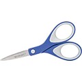 Westcott KleenEarth 6 Stainless Steel Standard Scissors, Pointed Tip, Blue/Gray (15552)