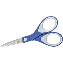 Westcott KleenEarth 6 Stainless Steel Standard Scissors, Pointed Tip, Blue/Gray (15552)