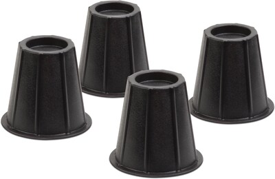 Honey Can Do® 6 Black Round Bed Risers