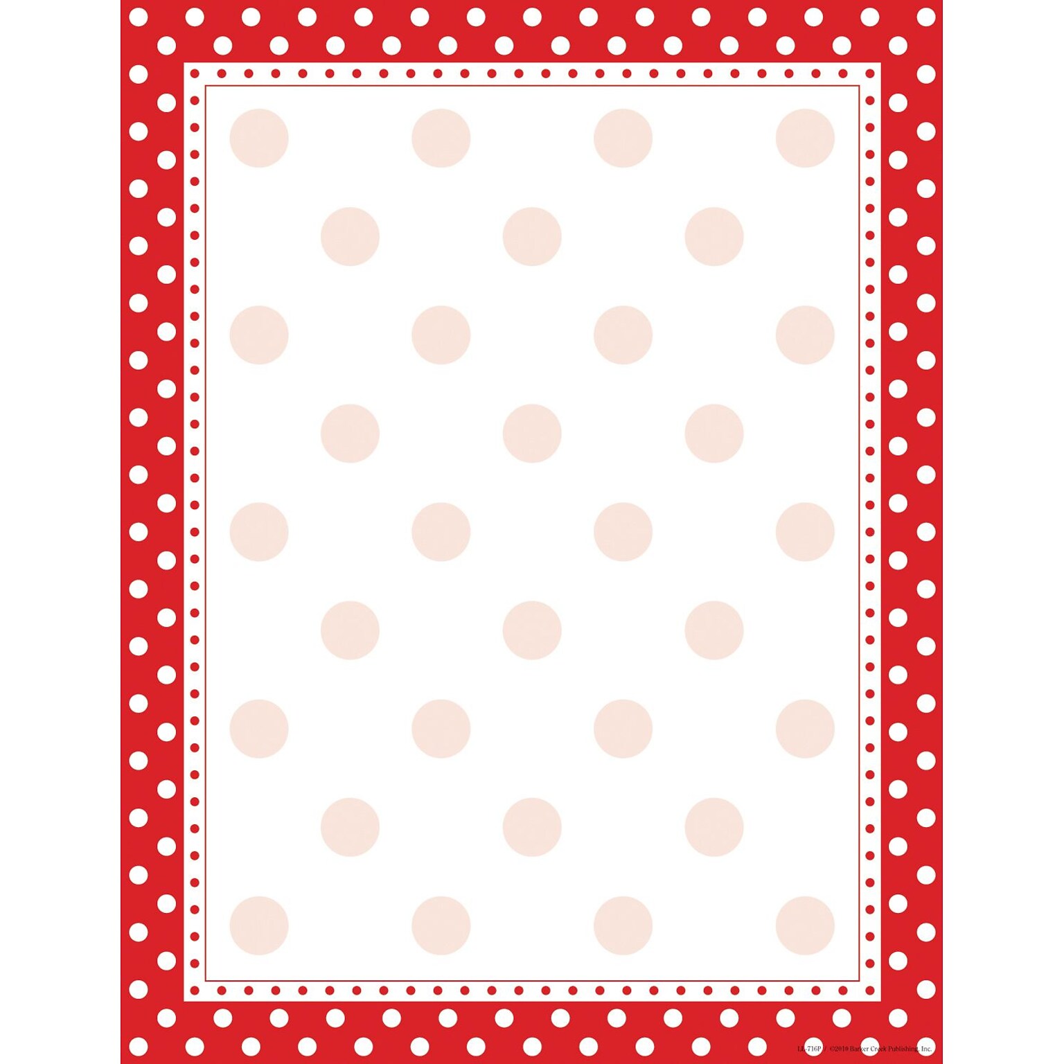 Barker Creek Red and White Dot Stationery