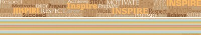 Barker Creek Word Wall - Inspire Double Sided Trim, 35 L x 3 W, 12/Pack